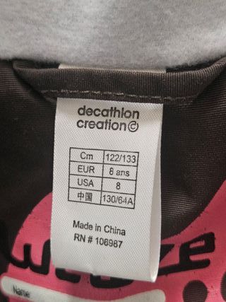 Tuta da sci infantile Decathlon Taglia 8