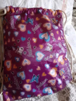 2 zaini in tela con stampa