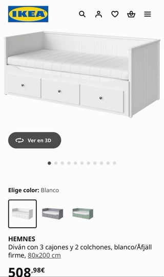 Cama nido blanca con cajones