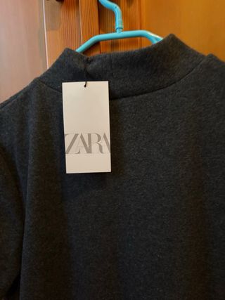 Vestido gris invierno Zara talla M