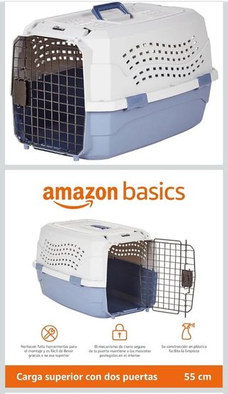 Transportín para mascotas Amazon Basics