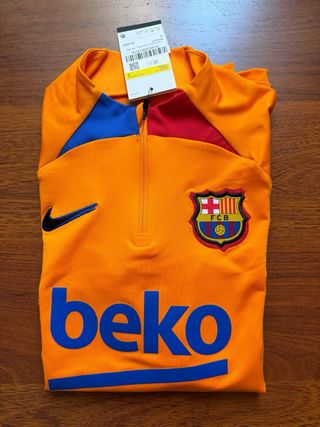 Sudadera FC Barcelona Entrenamiento Nike Naranja
