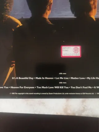 Vinilo Queen Made in Heaven