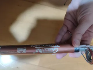 Caña de pescar con carrete