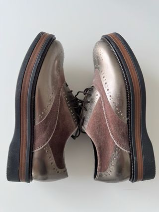 Scarpe donna Corte rosa/argento