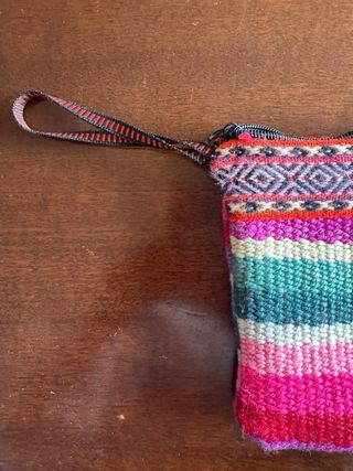 Pochette fatta a mano vintage multicolore