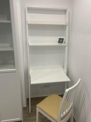 Estantería/ escritorio madera blanca