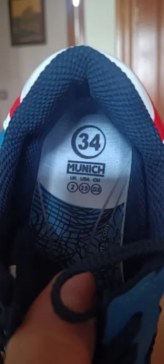 Zapatilla Sala Munich G3 Profit Niño Talla 34