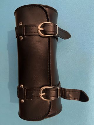 Bolsa Cuero Rollo Herramientas Moto Custom Vintage