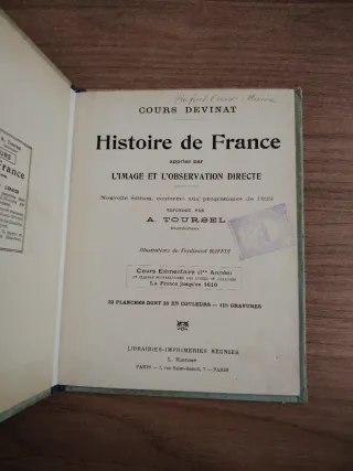 Libro Historia de Francia - Cours Devina