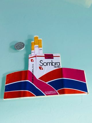 PEGATINA TABACO SOMBRA AÑOS 70 españa antigua