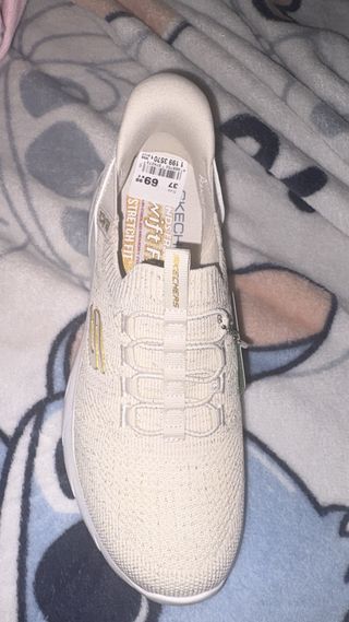 Skechers Beige y Dorado Talla 37