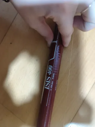 Caña de pescar con carrete