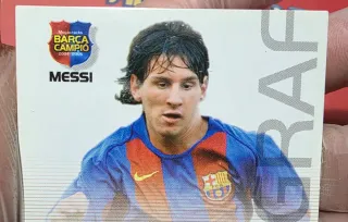 Messi Autógrafo Barça Campió Catalán