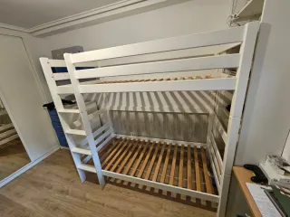 Cama litera blanca madera