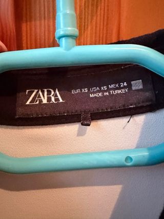 Vestido Zara Blanco y Negro Talla XS