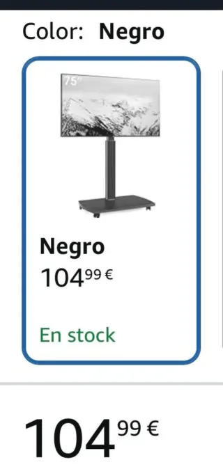 Soporte TV AOKCOS hasta 75 con ruedas