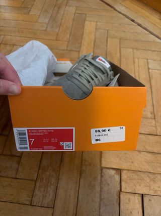 Zapatillas Nike Cortez Grises y Blancas