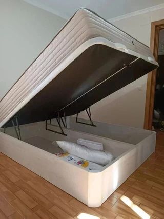 Somier de lamas, canape abatible y colchones