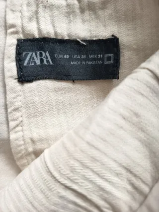 Pantalón Zara Beige Talla 40