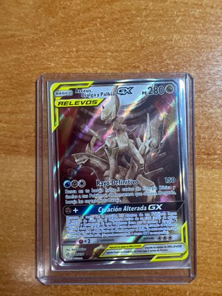 Carta Pokémon Arceus, Dialga y Palkia GX 280 PS