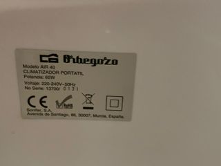 Climatizador Orbegozo Portátil