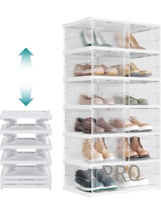 Cajas para zapatos de 12 organizadores