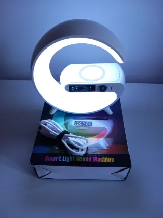 Lampada Smart con Caricatore Wireless