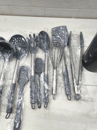 Juego de utensilios de cocina, 15 piezas de silicona