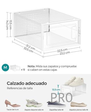 Cajas de Zapatos Plástico