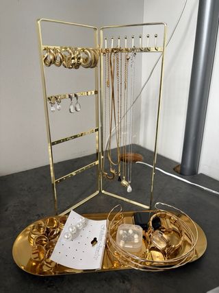 Joyero 2 piezas dorado Shein