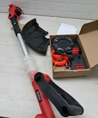 Desbrozadora Eléctrica con Batería y Accesorios