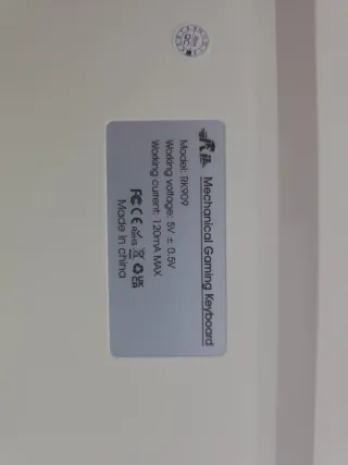 Teclado RK Numpad Naranja y Blanco