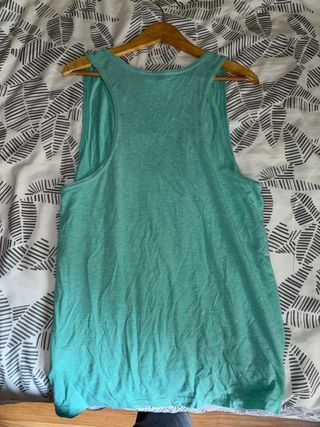 Camiseta tirantes verde azulado