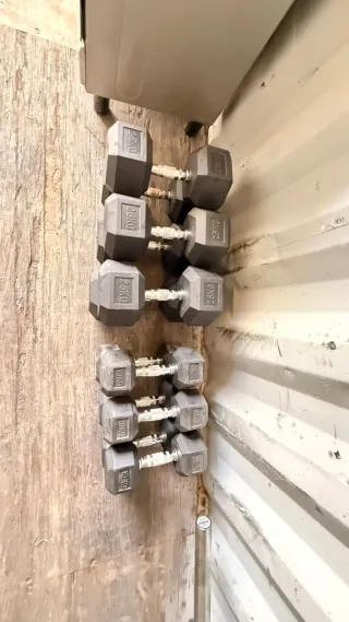 Mancuernas hexagonales 25kg x3 par 10kg x3 par