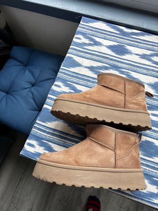 Botines pelo marrón talla 39