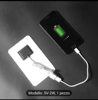 Pannello Solare 2W 5V Caricabatterie USB