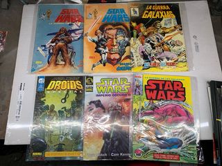 Star wars lote comic y merchan