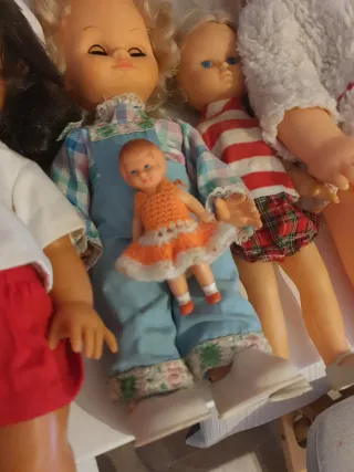 Lote de 4 muñecas vintage