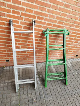 Escalera plegable acero y aluminio