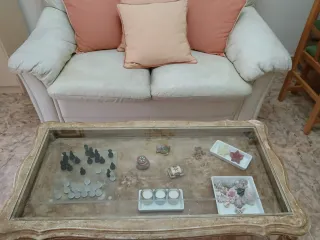 Mesa baja Haya restaurada