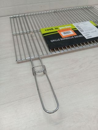 Parrilla doble para barbacoa