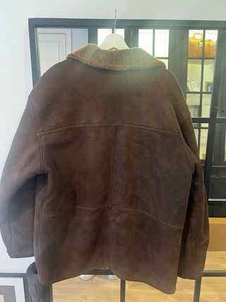 Pelliza de piel ovina marrón