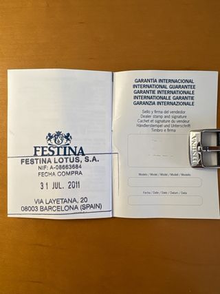 Reloj Festina F16471 Negro y Plateado