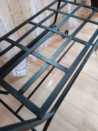 Banco Asiento Hierro Forjado Negro