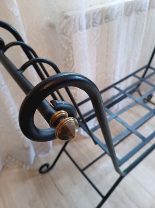 Banco Asiento Hierro Forjado Negro