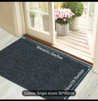 Tappetino Grigio Scuro 50x80cm