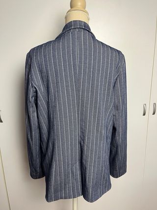 Americana de rayas azul mujer