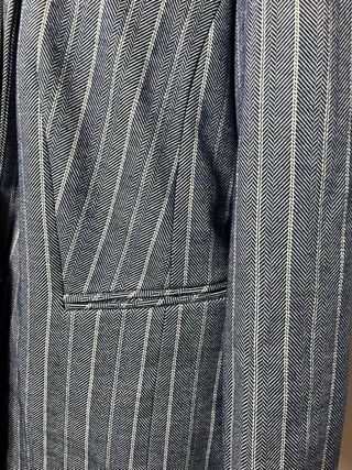 Americana de rayas azul mujer