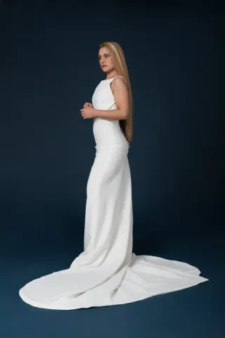 Vestido de Novia Blanco Elegante